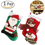 Christmas Stockings NICEXMAS Personalized Christmas Stockings Cute Santa's Toys Stockings for Christmas Gifts