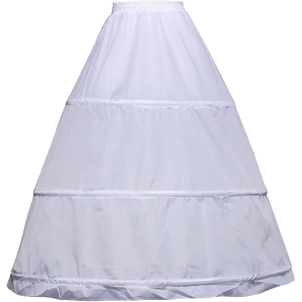 WOWBRIDAL 2 Hoops Floor-Length Wedding Petticoat Crinoline Underskirt Full  Slip Makes Great Full Shape (White) at Amazon Women's Clothing store