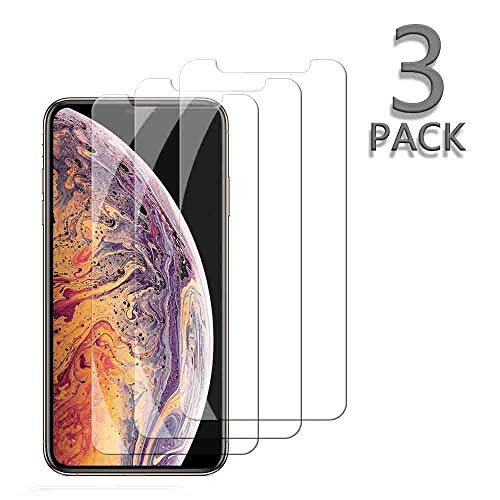 [3 Pack] TicTacTechs Screen Protectors for Apple iPhone Tempered Glass Screen Protector [3D Touch] [9H Hardness] [No Bubble] Compatible iPhone Case Friendly