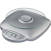 Taylor 11LB Capacity Digital Glass Top Kitchen Scale with LCD Display, Weight in Grams and Ounces for Baking, Cooking, and Me
