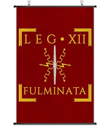 Cartel De La Bandera De La Legión Romana Del Capitán, Impresión De Tela, Decoración Artística De La Historia De Los Romaníes Antiguos, A3 (LEGIO V MACEDONICA