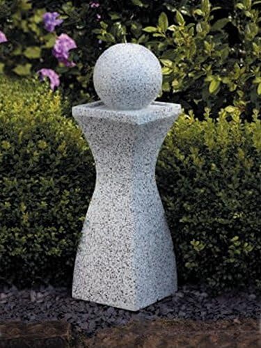 Zierbrunnen Mit Beleuchtung 82cm Deko Brunnen Mit Kugel Wasserbrunnen Gartenbrunnen Amazon De Garten