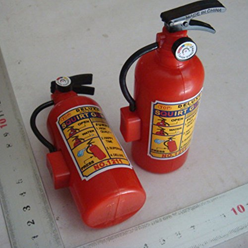 YaptheS 2 Pcs Children Fire Extinguisher Toy Fire Extinguisher Shape Squirter Water Gun Toy for Kids Halloween Firefighter Costume Gift Party Gifts