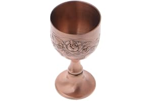 Wine Cup Vintage Handmade Wine Cup Copper Engraving Flower Pattern Small Liquor Goblet Red Premium Quality