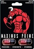 Maximus Prime (3 x Packs) Male Enhancement Pill - 10X Strength - Yohimbe, Tribulus & Ginseng - Energy & Performance Complex for Men&Women,2000mg Epimedium Powder Pills Supplement,Vegan Capsules