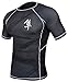 Hayabusa Metaru 47 Silver Rashguard Short Sleeve Shirt