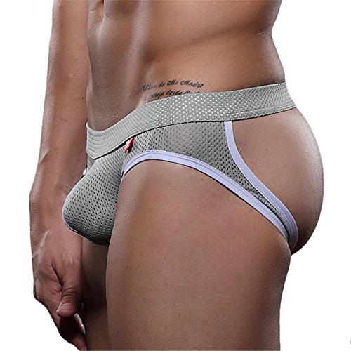 Anun men s mesh low-rise jock strap (m, grey)