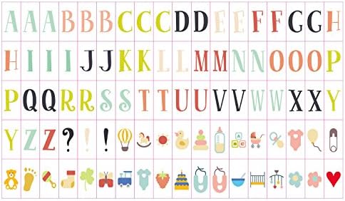 iPlanner 90PCS Decoration Cinema Sign for A4 LED Light Box, Decorative Coloured Symbols Letters Glyphs Card for Use with A4 Cinematic Light Boxes