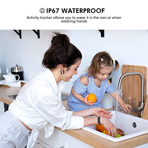 image for DBPOWER Activity Tracker Heart Rate Monitor, IP67 Waterproof Fitness T