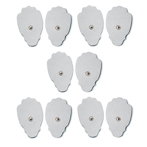 Hidow Replacement TENS Electrodes - Premium Quality Large Snap On HiDow Compatible Pads - 5 Pairs (10 Pads) …