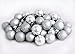 60ct Silver Splendor Shatterproof 4-Finish Christmas Ball Ornaments 2.5