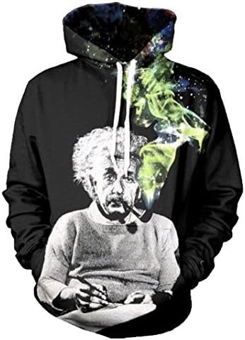 Takra Men Einstein Smoking 3D Printed Hoodies Sweatshirts Long Sleeve