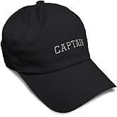 Speedy Pros Soft Baseball Hat Embroidered Dad Hat Silver Letters Captain Sailing Embroidery Men & Ladies Baseball Cap