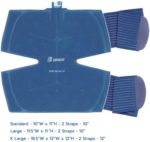 BREG 04700 Pad, Cooling Therapy Continuous Universal Foam Laminated Knee Wrap-on Connecting Hose Strap Polar Care