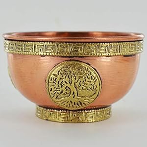 Copper Bowl Tree of Life Small Witch & Magic Accessory for Wicca Potions Neopaganism Gift