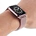 Tirnga Compatible with Apple Watch Band 40mm, iWatch Bands 40mm Series 4 Milanese Loop Men Rose Gold