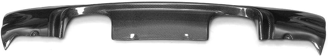 KIKIRon Lower Rear Body Spoiler Real Carbon Fiber Rear Bumper Diffuser CSL Style 2-Tone Compatible with BMW E46 M3 COUPE 2002-2006 (Color : Black, Size : M)