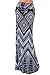 VIVICASTLE Women's Colorful Printed Fold Over Waist Long Maxi Skirt (X-Large, D71, blk/ivy)
