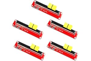 Ximimark 5Pcs 10K Linear Slide Potentiometer Module Analog sensor 3.3V - 5V Dual Output for Arduino MCU ARM Electronic Block