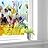 wall26 Window Film for Privacy Large Bright Flowers Decorative Glass Sticker for Office Home Meeting Room Bathroom Self Adhesive Anti UV Removable Flims - 48x30 inches