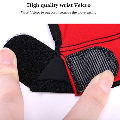 Roaming Quick-Dry Breathable Billiard Shooters Carom Pool Snooker Cue Sport Glove Fits on Left Hand (Black, L/XL)