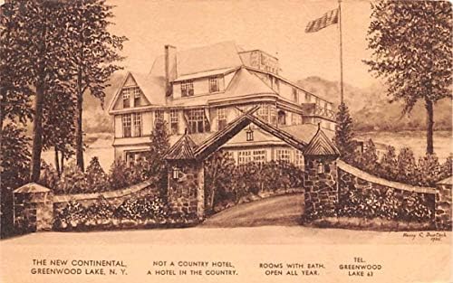 New Continental Hotel Greenwood Lake New York Postcard At