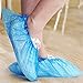 100 Pcs Blue Plastic Shoe Covers Disposable