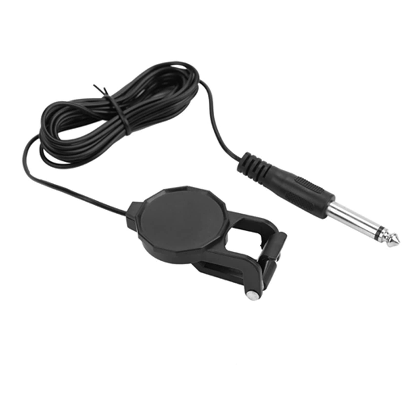 Bnineteenteam Clip-on Microphone Piezo Pickup, Metal + Electron, Black, for Acoustic Guitar, Violin, Ukulele, Erhu, etc.