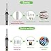 GEYOTAR Wood Burning Kit,Professional Pyrography Pen Set,60W Temperature Adjustable Soldering Iron with Switch,Wood Embossing/Carving/Soldering Tips,5 Stencil,6 Pencils,solder wire,Stand and Carry Bag