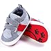 Amiley Baby Shoes Boy Girl Newborn Crib Soft Sole Shoe velcro Sneakers (Inches:5.1