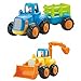Set Of Four Colorful Construction Trucks For Toddlers, Fun Motion Learning Toy For Your Baby's Education And Early Sensory Development