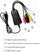 Potadak USB 2.0 Video Capture Card CVBS Converter Audio Video for PC DVD view 3
