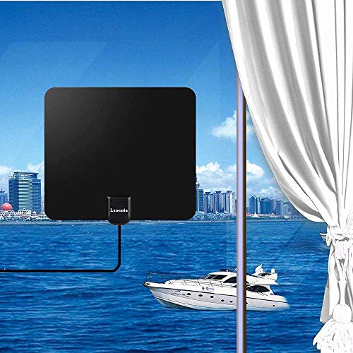 2019 Upgraded】 HDTV Antenna Indoor Digital TV Antenna, 120 Miles Range HD Antenna with Amplifier Signal Booster and 13FT Coaxial Cable - Extremely High Reception