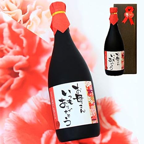 Amazon Co Jp 送料無料 包装 母シール付き お母さんありがとうラベル 7ml 麦焼酎 母の日 母の日お酒 母の日プレゼント 母の日ギフト 食品 飲料 お酒
