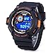 Boys Digital Watch, Kids Mens Sport S-Shock Electronic Military Quartz Army Waterproof LED Back Light, 164FT 50M 3ATM Water Resistant, Multifunctional, Stopwatch - Orange