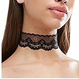 Kingfansion Retro Women's Lace Chain Choker Necklace
