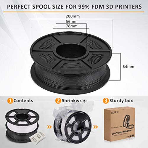 SUNLU-3D-Impresora-filamento-ABS-175-mm-ABS-filamento-de-impresin-3D-Precisin-dimensional-de-bajo-olor-002-mm-22-LBS-1-kg-Filamento-3D-de-carrete-negro-blanco-2