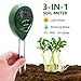[2019 Upgraded] Soil Moisture Meter - 3 in 1 Soil Test Kit Gardening Tools PH, Light & Moisture, Plant Tester Home, Farm, Lawn, Indoor & Outdoor (No Battery Needed)
