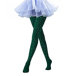 LUCKELF Girls Glitter Tights, Soft Opaque Tights