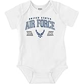 Brisco Brands US Air Force Wing Emblem Established Baby Romper Boys or Girls