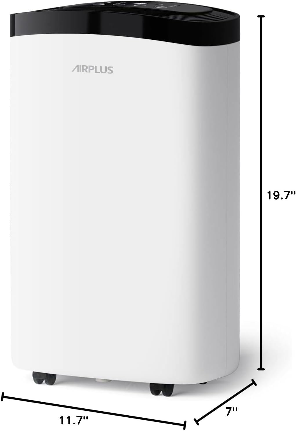 AIRPLUS 1,500 Sq. Ft Dehumidifier for Basement, 30 Pints Powerful Dehumidifier for Home, Large Rooms, Bedrooms, Sufficient Capacity Water Tank with Drain Hose (AP1907)