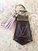 Handcrafted, re-purposed Louis Vuitton canvas key chain with tassel