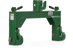 Titan Attachments 3 Point Quick Hitch Adaption to Category 2 Tractors, 4000 LB Lifting Capacity, 32.75" Between Lower Arms, 14.5" Top Link to Lower Link, Green Finish