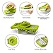 Mandoline Slicer, Coolcha Vegetable Grater & Julienne Slicer Cutter for Cucumber, Onion, Cheese With 7 Thickness Settings Interchangeable Stainless Steel Blades +Food Container - Mandolin