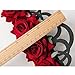 Halloween Headbands for Cosplay Party Costumes Vampire Bat Evil Elastic Hairband Red Rose Girls Crown Hair Accessories (Rose Crown)