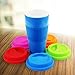 Yilove Silicone Coffee Mug Lids, Cup Cover BPA-FREE, Anti-dust, Spill Proof, 5 Pack