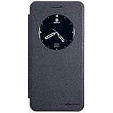 Nilkin Sparkle Leather Case for Oppo F1S (A59) - Retail Packaging - Black