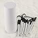 UNIMEIX Leather Makeup Brushes Holder Large Size Can Hold 15-20pcs Makeup Brushes (White)