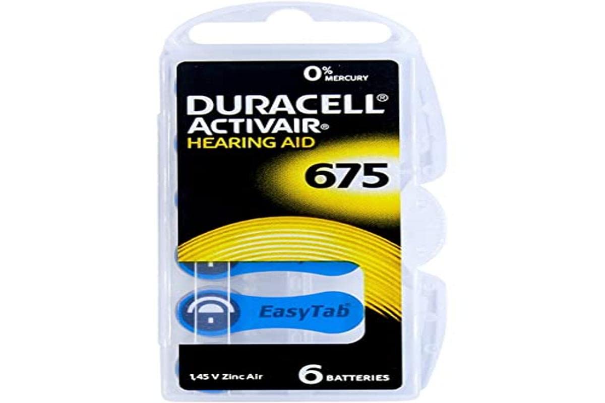 '675' Zinc Air Hearing Aid Battery