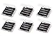 Battery Storage Case/Holder/Container for AA/AAA Cell Batteries with Charging Status Reminder (6-Pack) - Clear Color